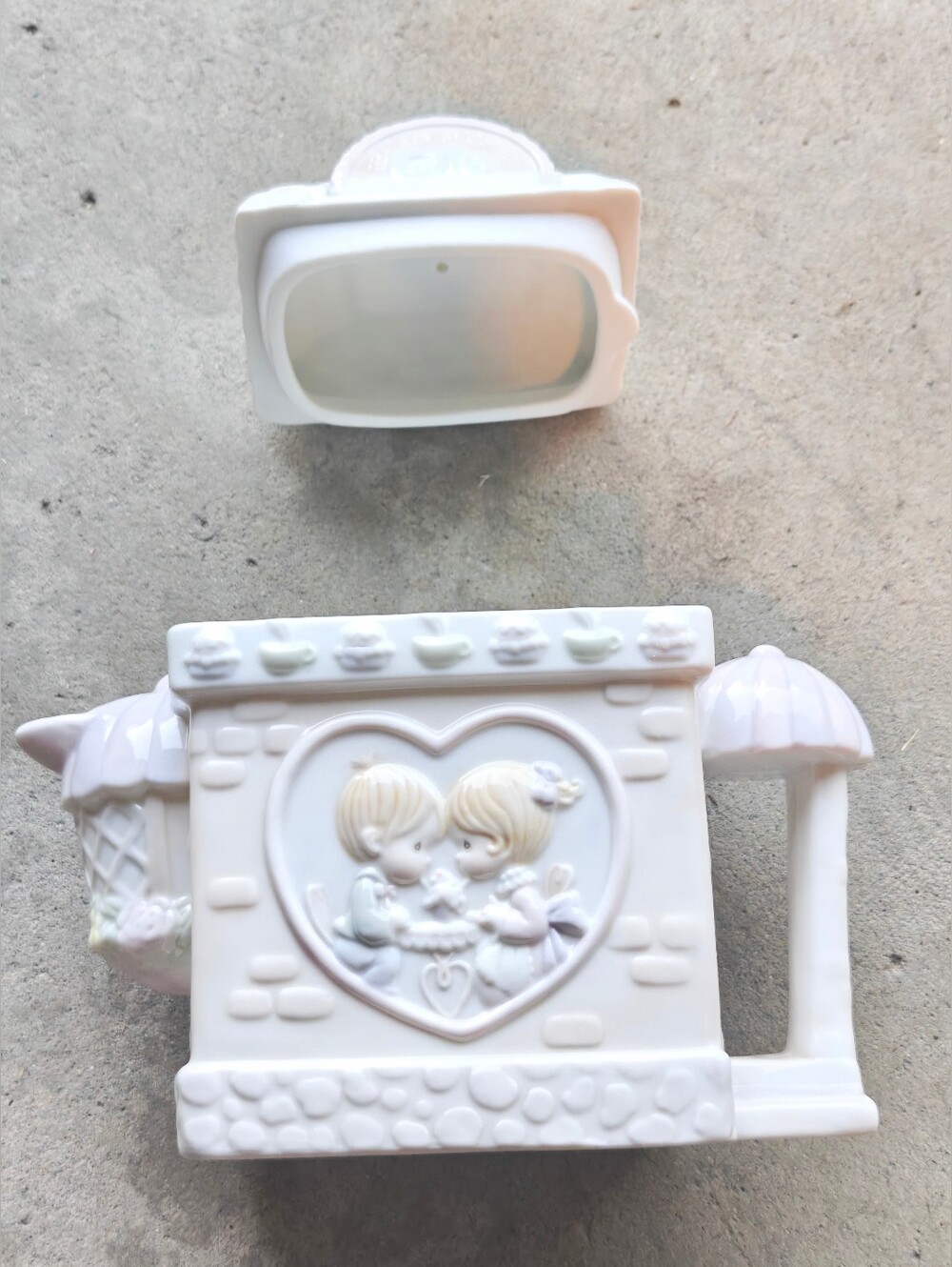 Square Coffee Cafe Teapot for Precious Moments by Enesco, 1995